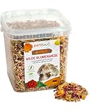 petifool Wilde Blumenwiese 600g - Ergänzungsfutter für Nager - für Kaninchen, Meerschweinchen, Hamster, Chinchilla & mehr - ohne künstliche Zusätze - 100% Natur - artgerechtes Futter