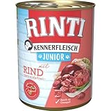 Rinti Kennerfleisch Junior Rind 800g - Sie erhalten 12 Packung/en; Packungsinhalt 0,8 kg