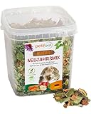 petifool Neujahrsmix 410g - Ergänzungsfutter für Nager - natürliches Nagerfutter für Kaninchen, Meerschweinchen, Hamster, Chinchilla & mehr - ohne künstliche Zusätze - 100% Natur - artgerechtes Futter