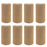 NELLHOMY 8 Rollen Selbstklebender Verband, 10cm*4,5m Verband Selbsthaftende Bandage, Elastischer Fixierbinde Haftbandage Kohäsive Bandage Elastische Binde für Sport Vet Wrap Pet für Katze,Hund,Pferd