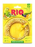 RIO Happy Ring für Wellensittiche und exotische Vögel | 80 g | Ergänzungsfuttermittel Snack | Kann zur Beschäftigung beitragen | Zur Förderung des natürlichen Verhaltens