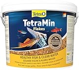 TetraMin Flakes - Fischfutter in Flockenform für alle Zierfische, ausgewogene Mischung für gesunde Fische und klares Wasser, 10 L Eimer