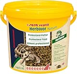 sera reptil Professional Herbivor Nature 3.800 ml (1 kg) | Schildkrötenfutter für Herbivore Reptilien | Futter für Landschildkröten & Leguane | Naturnahes Landschildkröten Futter mit Kräutern