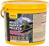 sera Turtle Adult Raffy P Pellets 3,8L (850g) | Hauptfutter für Adulte Carnivore Wasserschildkröten, Schildkrötenfutter | Schildkröten Futter | Proteinreiche Pellets | Wasserschildkröten Futter