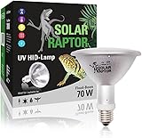 SOLAR RAPTOR HID UV-Strahler, Metalldampflampe, Wärme & UV-Lampe für Terrarien (70 Watt/Flood)